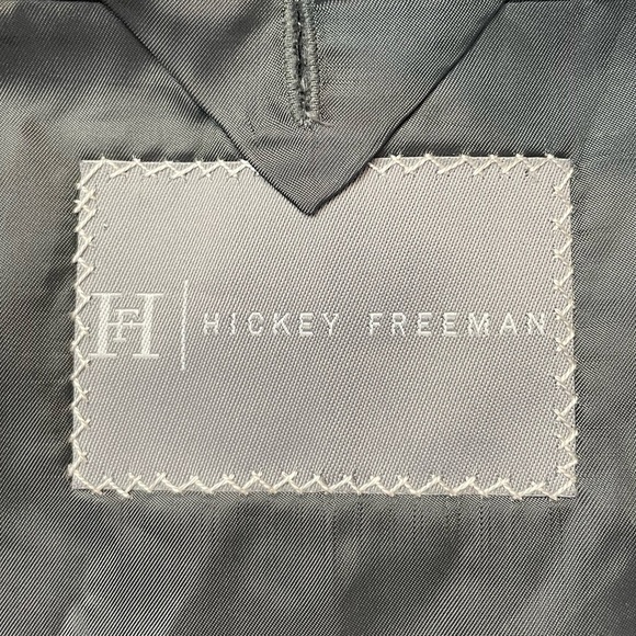 Hickey Freeman Loro Piana Tasmanian Super 120’s Blazer in Grey Size 40 S - Picture 5 of 6